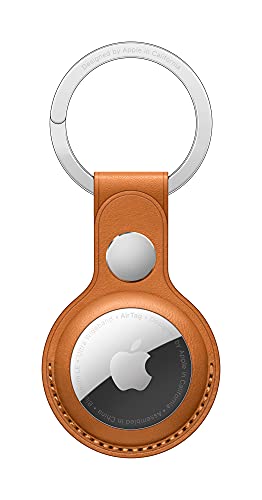 Apple Porte-clés en Cuir AirTag - Ocre